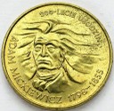 2 zł, złote 1998 Adam Mickiewicz, stan 1-/1