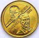 2 zł, złote 1996 Henryk Sienkiewicz, stan 1 PIĘKNA