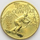 2 zł, złote 1998 Zimowe Igrzyska Nagano, DESTRUKT