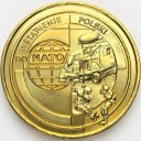 2 zł, złote 1999 Wstąpienie Polski do NATO stan 1
