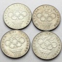 LOT 4 x 200 zł 1976 OLIMPIADA INWESTYCJA SREBRO