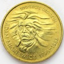 2 zł, złote 1998 Adam Mickiewicz, stan 1, PIĘKNA