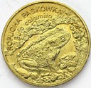 2 zł, złote 1998 Ropucha paskówka stan 1 PIĘKNA