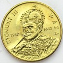 2 zł, złote 1998 Zygmunt III Waza, stan 1-/1