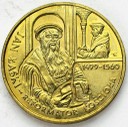 2 zł złote 1999 Jan Łaski Reformator Kościoła 1-/1
