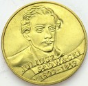 2 zł, złote 1999 Juliusz Słowacki. Stan 1
