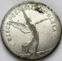5 złotych 1928 Nike bez znaku, Bruksela, stan 3