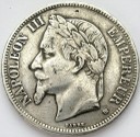 5 Franków 1870, Francja Napoleon III