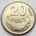 PRÓBA NIKIEL 20 gr groszy 1963, stan 1/1-. RZADKA