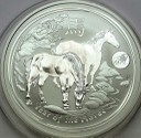 1 dolar dollar 2014, Rok Konia, SREBRO 1 oz uncja