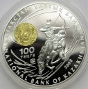 100 Tenge 2008 Kazachstan Czyngis-chan, SREBRO
