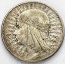 10 zł złotych Głowa kobiety 1932 bez znaku stan 3