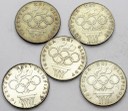 LOT 5 x 200 zł 1976 OLIMPIADA INWESTYCJA SREBRO