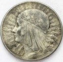 10 zł złotych Głowa kobiety 1932, znak ZN, stan 3