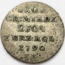 10 gr groszy miedziane 1790 EB, RZADKA, stan 2-