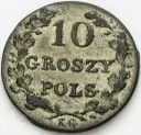 10 Groszy Polskich 1831 łapy zagięte stan 2 RZADKA