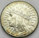 10 zł złotych Głowa kobiety 1932 ze znakiem st.1-