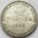 1 Ein Talar Thaler 1835, Hessen, stan 3