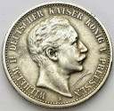 2 Marki Zwei Mark 1908 A, Prusy, stan 3, RZADKA