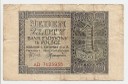 1 zł Jeden Złoty 1941 seria AD stan 4
