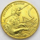 2 zł, złote 1999 Fryderyk Chopin, Szopen, stan 1-