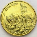 2 zł, złote 1999 Wilk, Wilki, stan 1