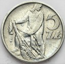 5 zł złotych 1958 z Rybakiem, wąskie 8, Rybak st.3