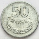 50 gr pięćdziesiąt groszy 1968 r, stan 3