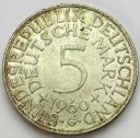 5 Marek Funf Mark 1960 G, stan 1-