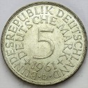 5 Marek Funf Mark 1961 D, stan 2+