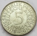 5 Marek Funf Mark 1966 D, stan 1-/2, numer 3