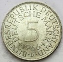 5 Marek Funf Mark 1966 D, stan 1-/2, numer 4