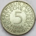 5 Marek Funf Mark 1966 G, stan 1-/2, numer 2