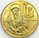 2 zł złote 1999 Jan Łaski Reformator Kościoła 1-/1