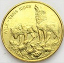2 zł, złote 1999 Wilk, Wilki, stan 1-