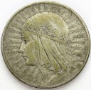 10 zł złotych Głowa kobiety 1932 bez znaku stan 3
