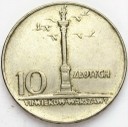 10 zł złotych 1966 MAŁA kolumna Zygmunta Stan 2