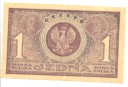 1 mkp Jedna Marka Polska 1919 IBB, stan 1-