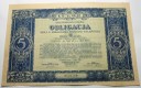 132760 Premjowa Pożyczka III Serji 5 Dolarów 1931