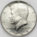 1/2 Dolara Half Dollar SREBRO 1964 Kennedy