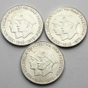 LOT 3x 200 zł 1975 ZWYCIĘSTWO NAD FASZYZMEM SREBRO