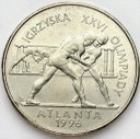 2 zł, złote 1995, Atlanta Zapasy, stan 2