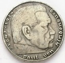 5 Marek, Mark 1936 D, Hindenburg, SREBRO