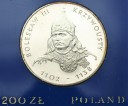 200 zł złotych 1982 Bolesław Krzywousty, stan L