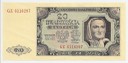 20 zł, Dwadzieścia Złotych 1948, seria GZ, stan 2-