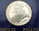 5000 zł 1989 Władysław Jagiełło POPIERSIE, stan L