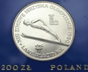 200 zł 1980 Lake Placid - ze zniczem. Stan L