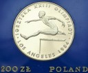 200 zł złotych 1984 Olimpiada Los Angeles, stan L