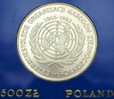 500 zł złotych 1985 Czterdziestolecie ONZ, stan L-