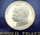 50000 zł, złotych 1988 JÓZEF PIŁSUDSKI stan L-